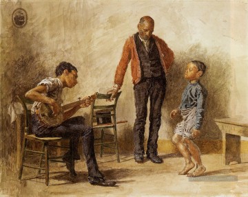 La leçon de danse réalisme Thomas Eakins Peinture à l'huile